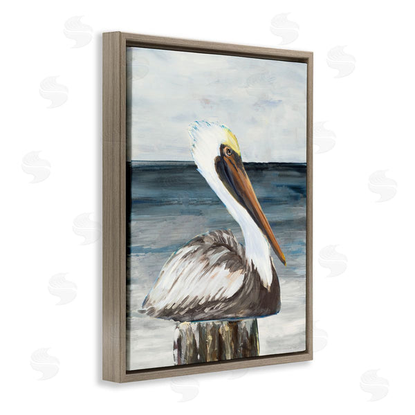 Stupell Industries Julie DeRice | Resting Beach Pelican