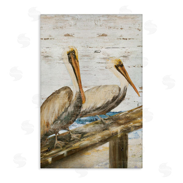 stupell industries Julie DeRice | Rustic Pelicans Perched