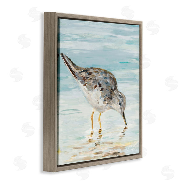 Stupell Industries Julie DeRice | Sandpiper On Shallow Beach Coast