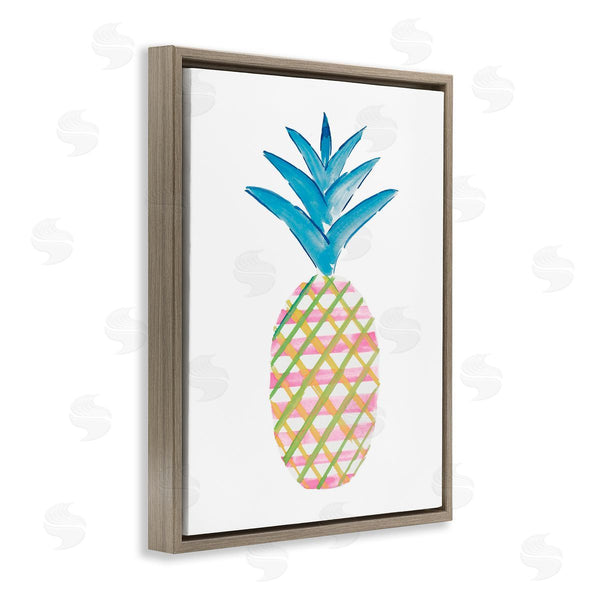 Stupell Industries Julie DeRice | Tropical Tartan Pineapple