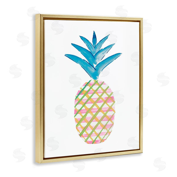 Stupell Industries Julie DeRice | Tropical Tartan Pineapple