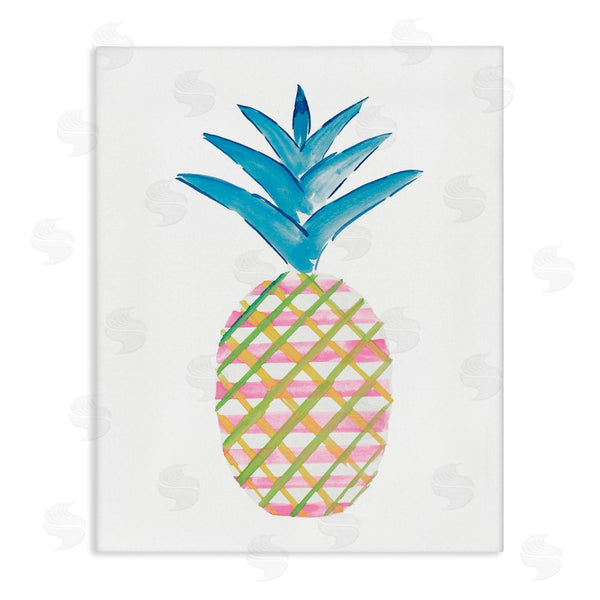 stupell industries Julie DeRice | Tropical Tartan Pineapple