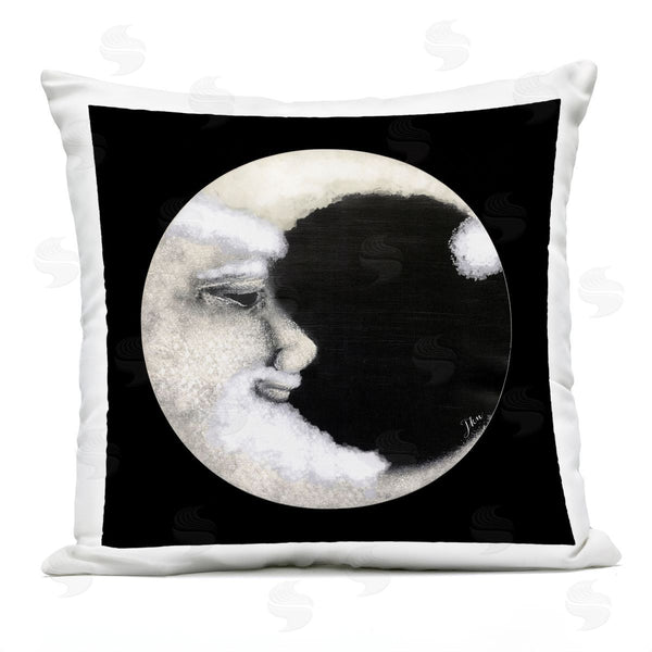 Stupell Industries Julie Norkus | Detailed Crescent Moon Face Printed Throw Pillow