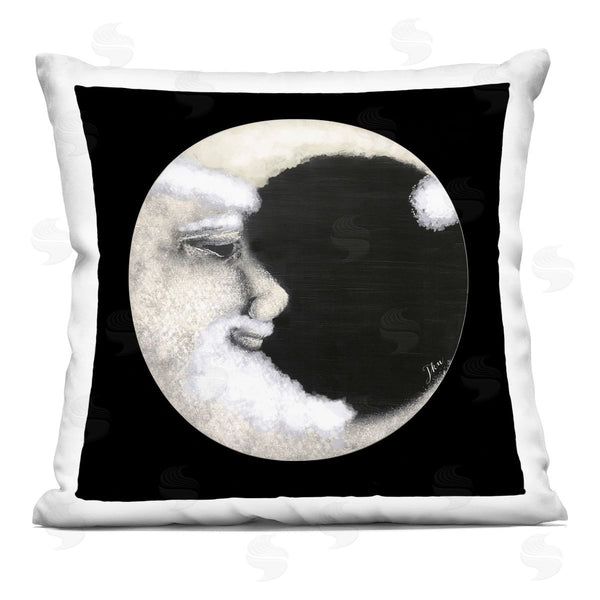 stupell industries Julie Norkus | Detailed Crescent Moon Face Printed Throw Pillow
