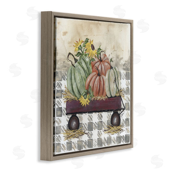 Stupell Industries Julie Norkus | Pumpkin Harvest Wagon Wall Art