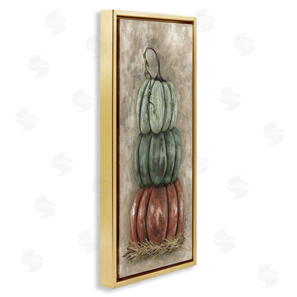 Stupell Industries Julie Norkus | Stacked Rustic Pumpkins Wall Art