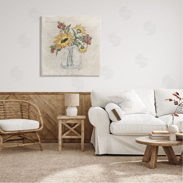 Stupell Industries Julie Norkus | Vintage Mixed Sunflower Arrangement Wall Art