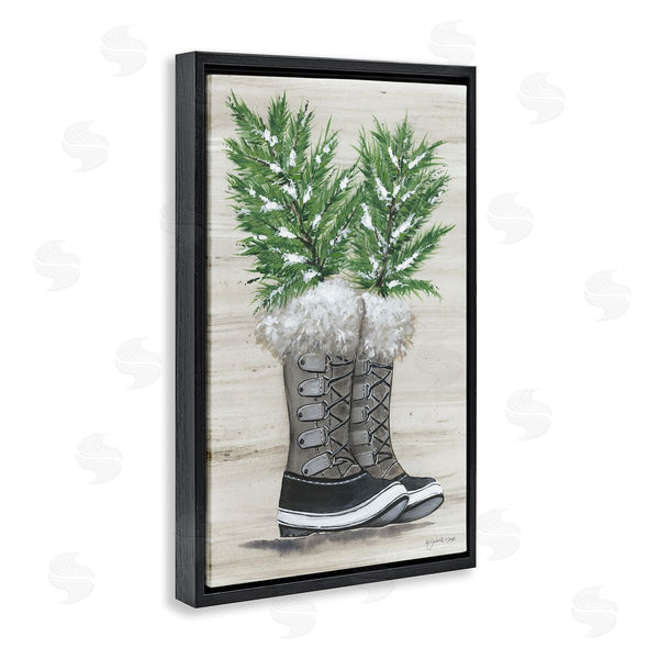 Stupell Industries Julie Norkus | Winter Sprigs In Boots