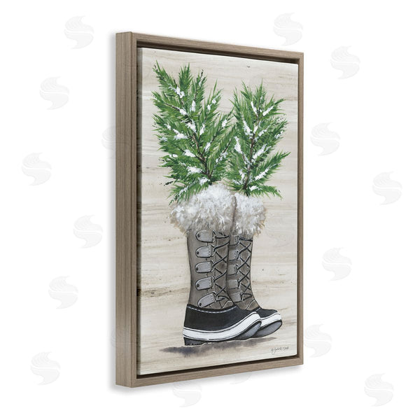 Stupell Industries Julie Norkus | Winter Sprigs In Boots