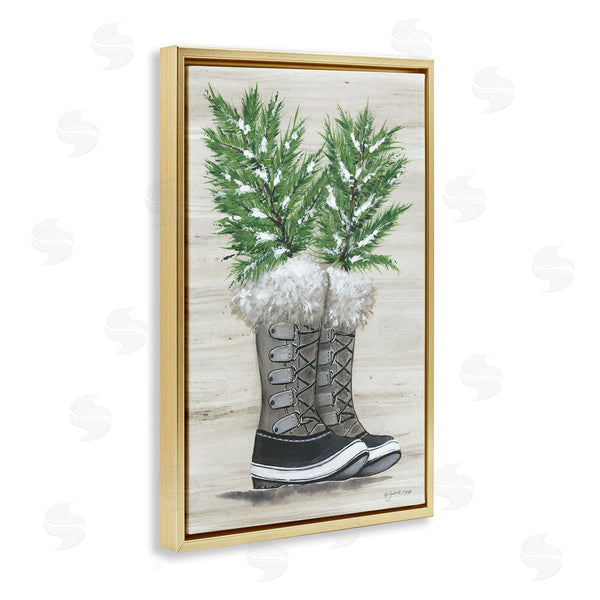 Stupell Industries Julie Norkus | Winter Sprigs In Boots