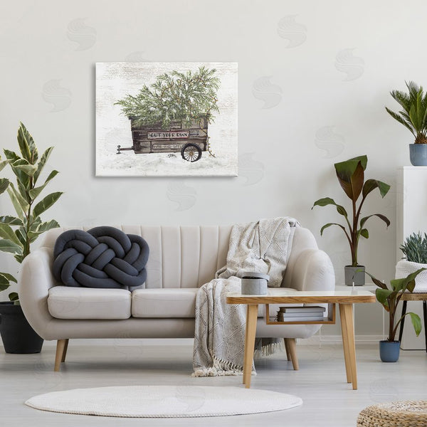 Stupell Industries Julie Norkus | Winter Wagon With Christmas Tree Wall Art