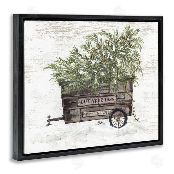 Stupell Industries Julie Norkus | Winter Wagon With Christmas Tree Wall Art
