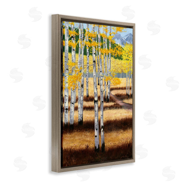 Stupell Industries Julie Peterson | Autumn Birch Trees Field
