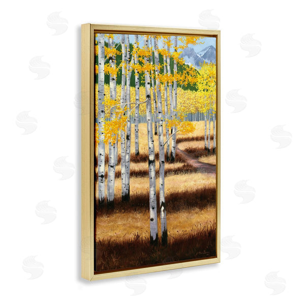 Stupell Industries Julie Peterson | Autumn Birch Trees Field