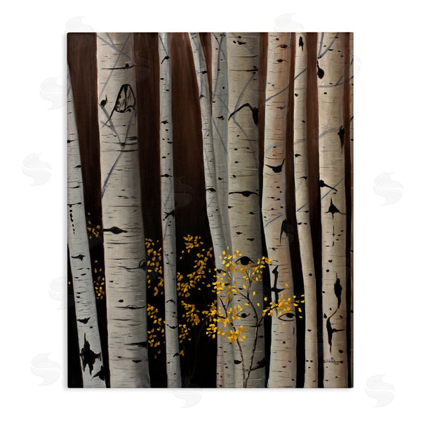 stupell industries Julie Peterson | Autumnal Birch Tree Trunks