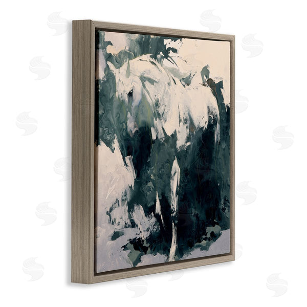 Stupell Industries Julie T. Chapman | Abstract Horse Portrait Busy Bold Movement Modern Painting Wall Art