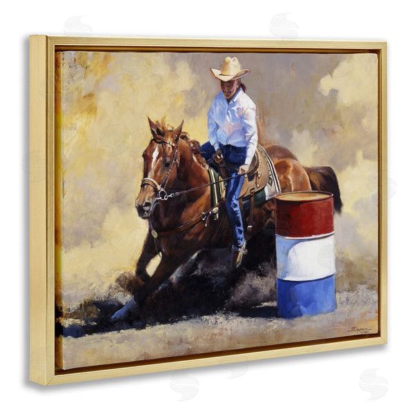 Stupell Industries Julie T. Chapman | Cowboy & Horse Gallop