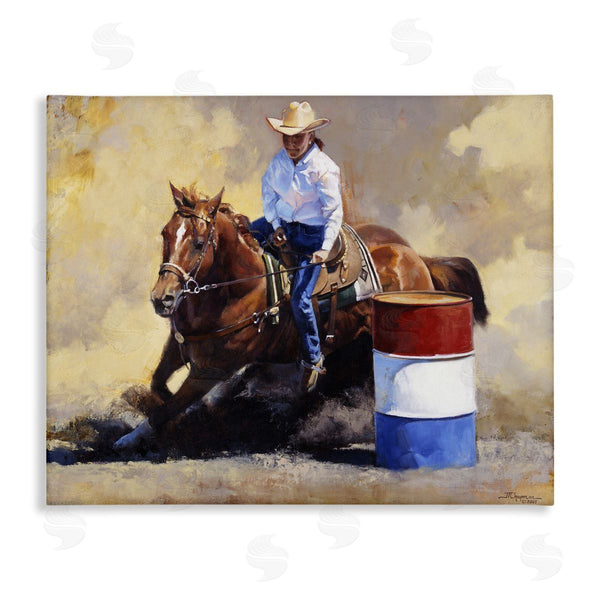 stupell industries Julie T. Chapman | Cowboy & Horse Gallop