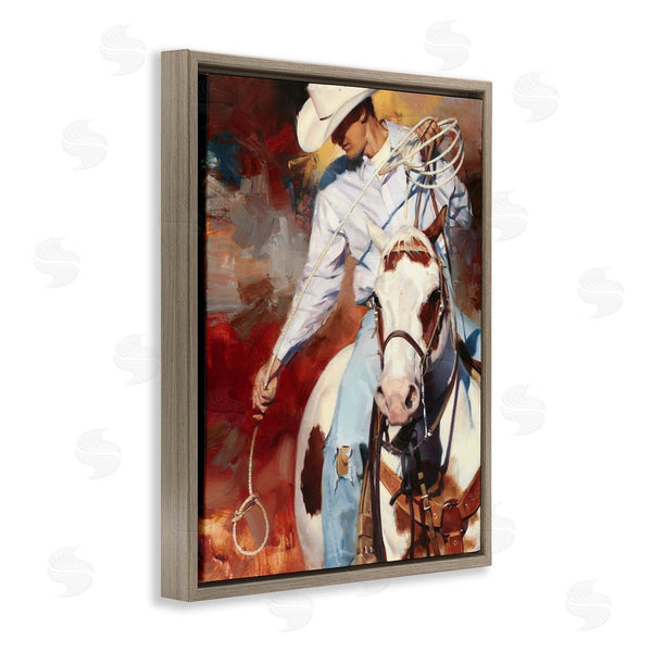 Stupell Industries Julie T. Chapman | Cowboy & Lasso Painting Wall Art