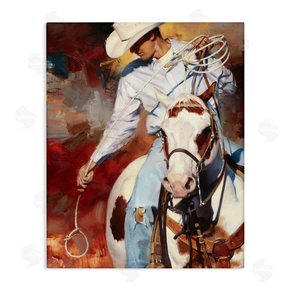 stupell industries Julie T. Chapman | Cowboy & Lasso Painting Wall Art