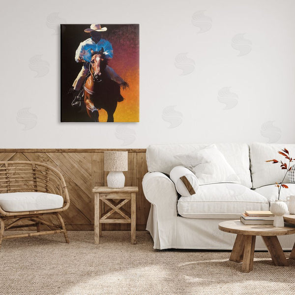 Stupell Industries Julie T. Chapman | Modern Cowboy & Horse Wall Art