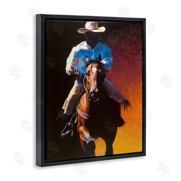 Stupell Industries Julie T. Chapman | Modern Cowboy & Horse Wall Art