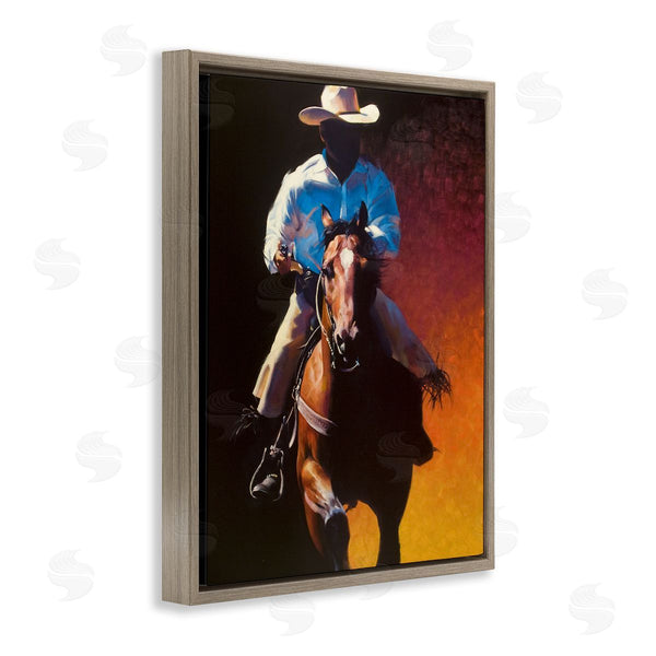 Stupell Industries Julie T. Chapman | Modern Cowboy & Horse Wall Art