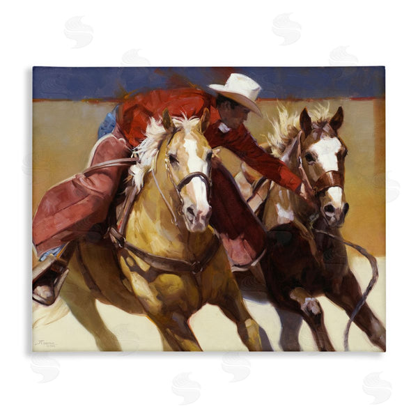 stupell industries Julie T. Chapman | Rodeo Cowboy Painting Wall Art