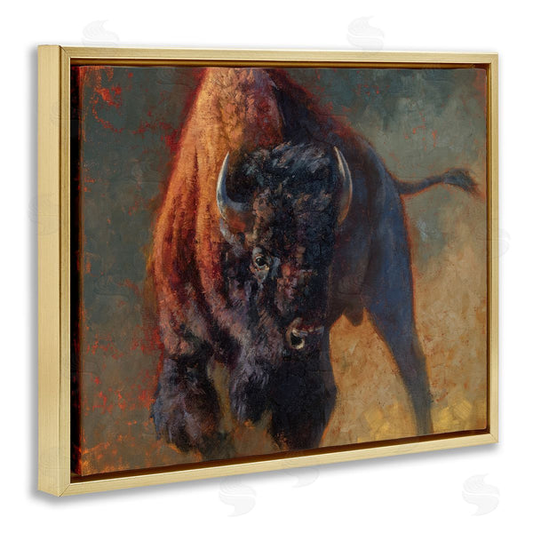 Stupell Industries Julie T. Chapman | Running Bull Masculine Cattle