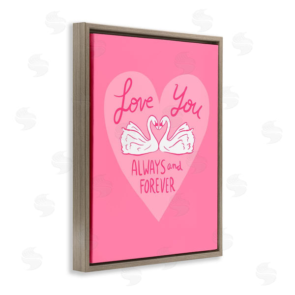 Stupell Industries Juliet Meeks | Always & Forever Swans Wall Art