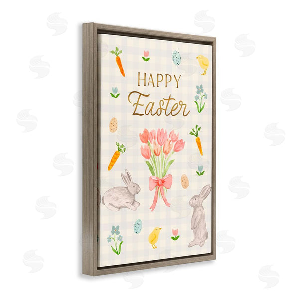Stupell Industries Juliet Meeks | Happy Easter Soft Spring Compilation Wall Art