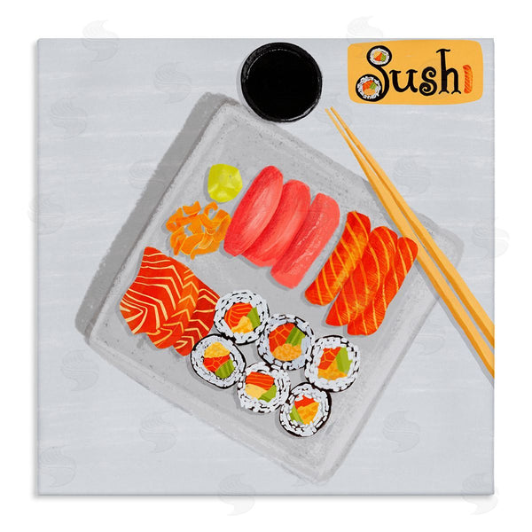 stupell industries Juliet Rose Philips | Delicious Sushi Plate