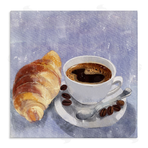stupell industries Juliet Rose Philips | Morning Coffee & Croissant