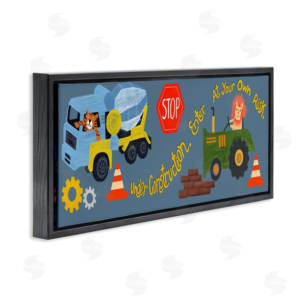 Stupell Industries Juliet Rose Philips | Under Construction Boy's Room Wall Art