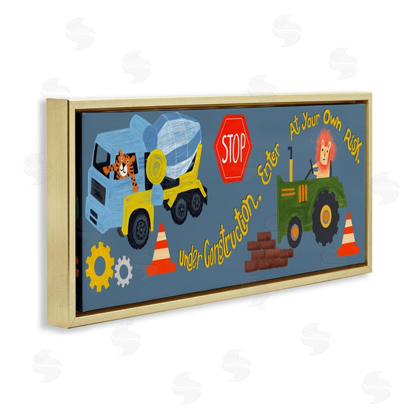 Stupell Industries Juliet Rose Philips | Under Construction Boy's Room Wall Art