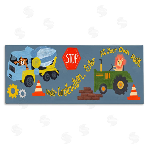 stupell industries Juliet Rose Philips | Under Construction Boy's Room Wall Art