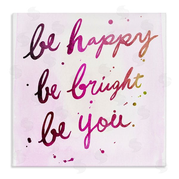 stupell industries JunCo. Studio | Be Happy Bright Phrase Glam Positivity Sentiment Wall Art