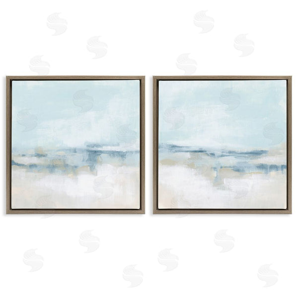 Stupell Industries June Erica Vess | Abstract Blue Atmospheric Landscape Wall Art