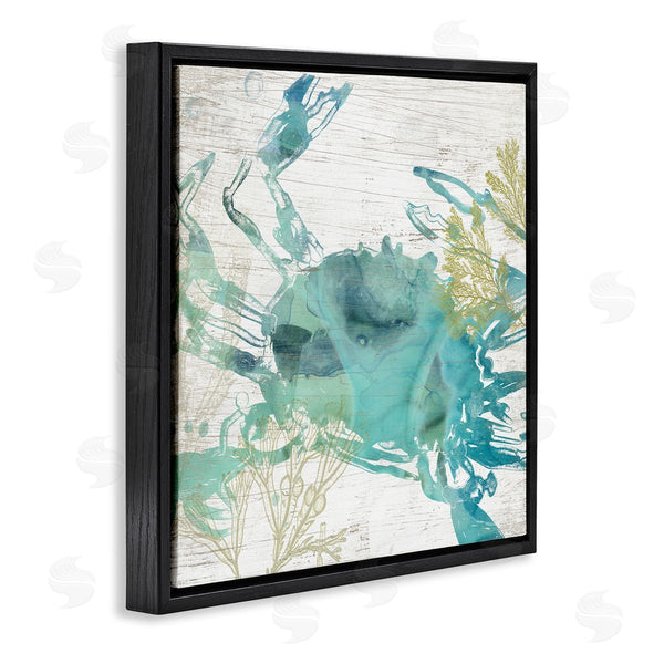 Stupell Industries June Erica Vess | Abstract Blue Crab Wall Art
