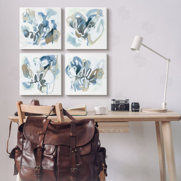 Stupell Industries June Erica Vess | Abstract Blue Squiggle Collage Wall Art