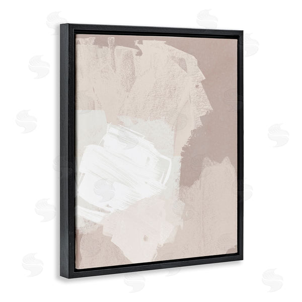 Stupell Industries June Erica Vess | Abstract Brush Strokes Collage Neutral Beige Tones Wall Art