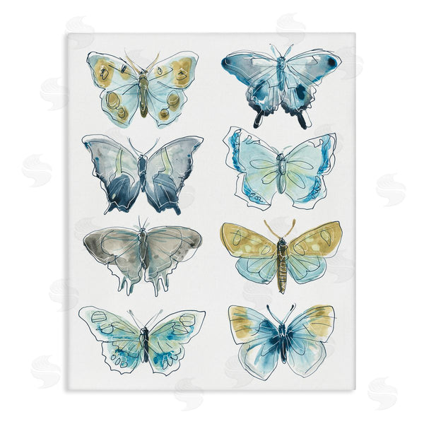 stupell industries June Erica Vess | Abstract Butterfly Wing Patterns Sketched Line Insects Wall Art