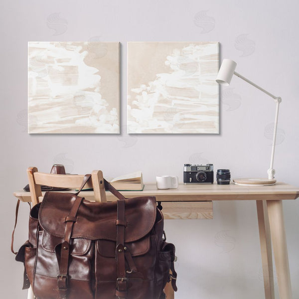 Stupell Industries June Erica Vess | Abstract Cream Layered Strokes Wall Art