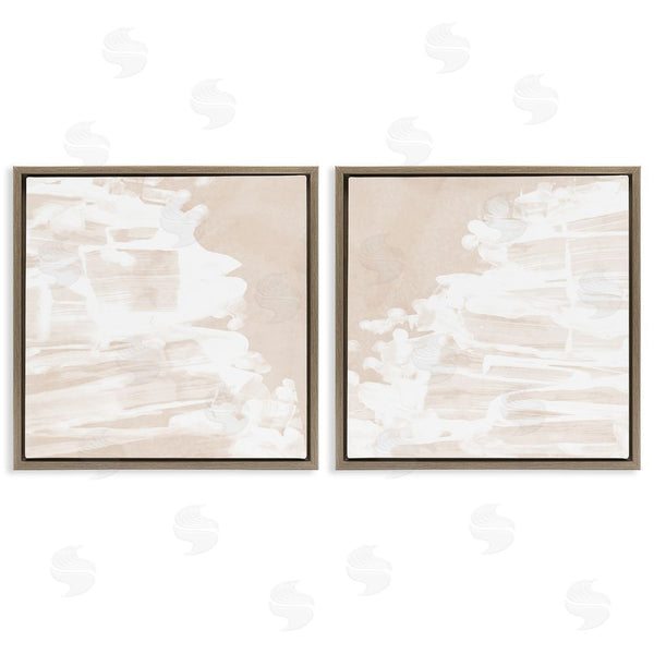Stupell Industries June Erica Vess | Abstract Cream Layered Strokes Wall Art