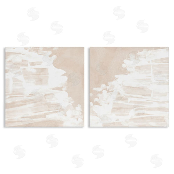 stupell industries June Erica Vess | Abstract Cream Layered Strokes Wall Art