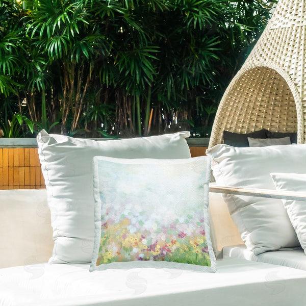 Stupell Industries June Erica Vess | Abstract Daisy Field Printed Throw Pillow