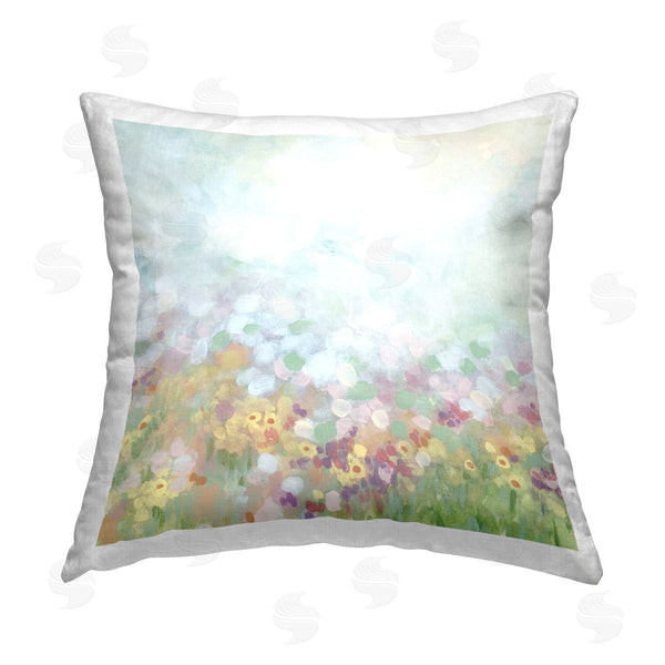 stupell industries June Erica Vess | Abstract Daisy Field Printed Throw Pillow
