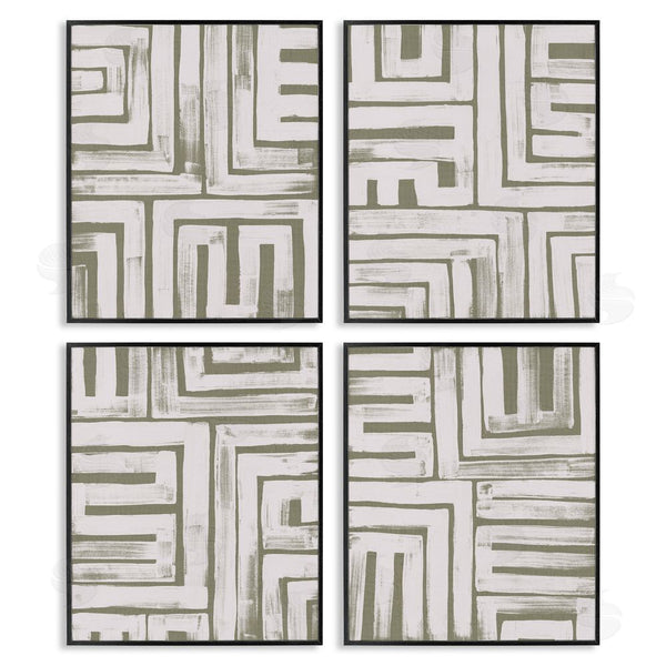 Stupell Industries June Erica Vess | Abstract Geometric Shapes Arrangement Wall Art