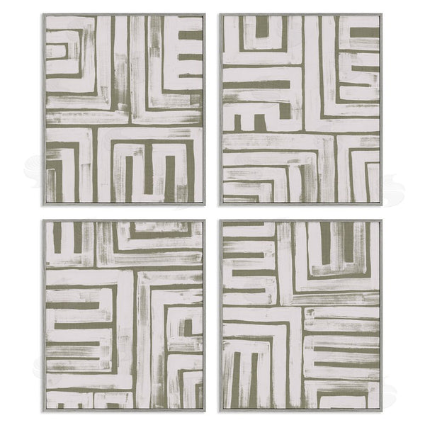 Stupell Industries June Erica Vess | Abstract Geometric Shapes Arrangement Wall Art