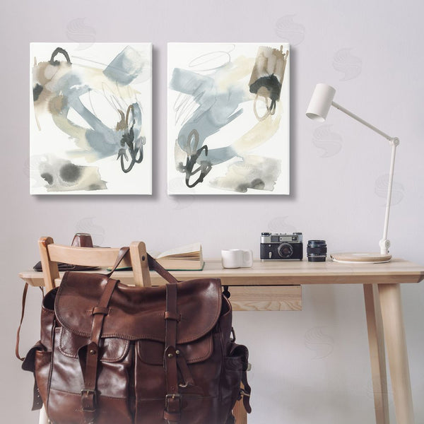 Stupell Industries June Erica Vess | Abstract Gray Brown Watercolor Wall Art